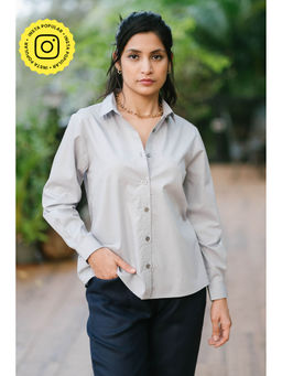 Creatures of Habit - Egyptian Cotton Shirt Light Grey