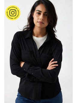 Creatures of Habit - Pima Jersey Shirt Carbon Black