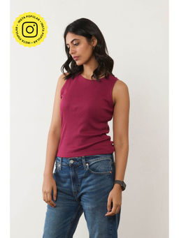 Creatures of Habit - Rib Top Berry Pink