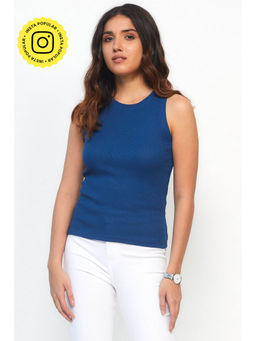 Creatures of Habit - Rib Top Cobalt Blue