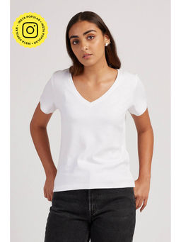 Creatures of Habit - Vintage V Cloud White T-Shirt