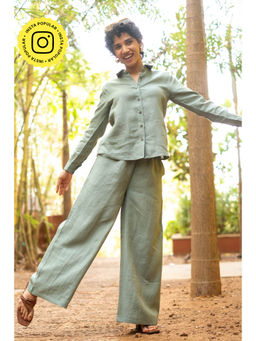 Creatures of Habit - Linen Day Sage Green Shirt
