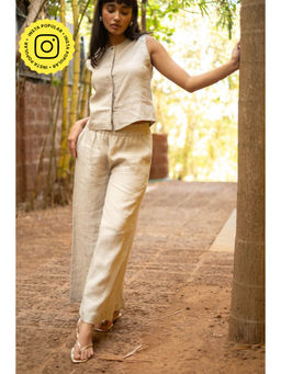 Creatures of Habit - Linen Oversized Pants-Ginger