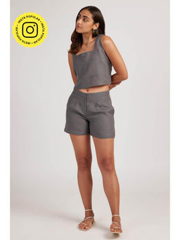 Creatures of Habit - Linen Co-Ord- Slate Grey (Set of 2)