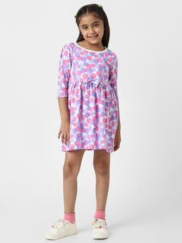 Nautinati - Girls Cotton Polka Dot Cotton Frock
