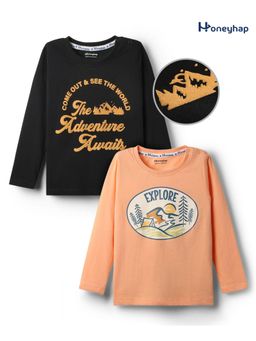 Honeyhap - Premium Cotton T-Shirts (Pack of 2)