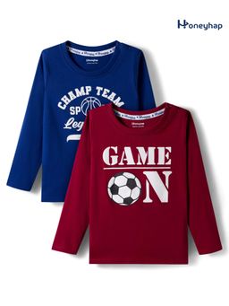 Honeyhap - Premium Cotton T-Shirts (Pack of 2)