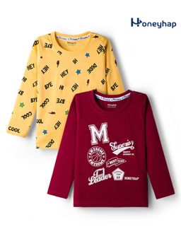 Honeyhap - Premium Cotton T-Shirts (Pack of 2)