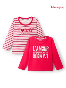 Honeyhap - Premium Cotton T-Shirts (Pack of 2)
