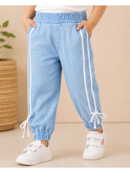 Kidbea - Girls Elastic Waist Denim Joggers