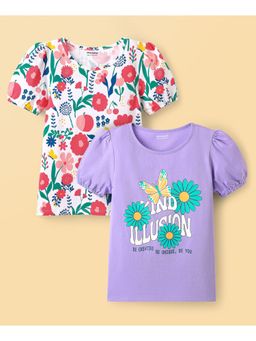 Honeyhap - Premium Cotton Half Sleeves Tops (Pack of 2)