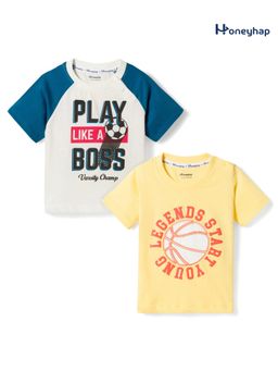 Honeyhap - Premium Cotton T-Shirts (Pack of 2)