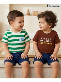 Honeyhap - Premium Cotton T-Shirts (Pack of 2)