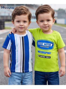 Honeyhap - Premium Cotton T-Shirts (Pack of 2)