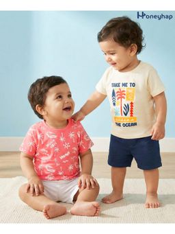 Honeyhap - Premium Cotton T-Shirts (Pack of 2)