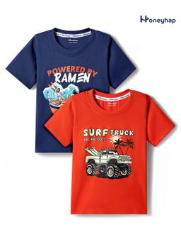 Honeyhap - Premium Cotton T-Shirts (Pack of 2)