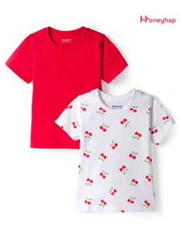 Honeyhap - Premium Cotton T-Shirts (Pack of 2)