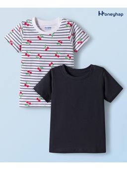 Honeyhap - Premium Cotton T-Shirts (Pack of 2)