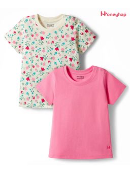 Honeyhap - Premium Cotton T-Shirts (Pack of 2)