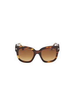 Tom Ford - Brown Lens Acetate Full Rim Women Sunglasses (52)