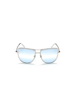 Tom Ford - Blue Lens Metal Full Rim Women Sunglasses (59)
