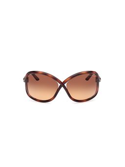 Tom Ford - Brown Lens Acetate Half Rim Women Sunglasses (68)