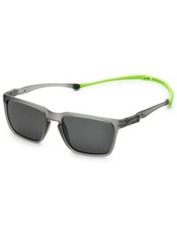 HASHTAG EYEWEAR - Unisex Draggo Polarised Full Rim Grey Lens Sunglasses