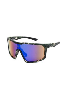 HASHTAG EYEWEAR - Unisex Glarex Uv Protection Full Rim Multi-Color Lens Sunglasses