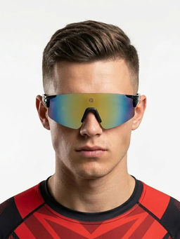 HASHTAG EYEWEAR - Unisex Auryon Uv Protection Rimless Multi-Color Lens Sunglasses