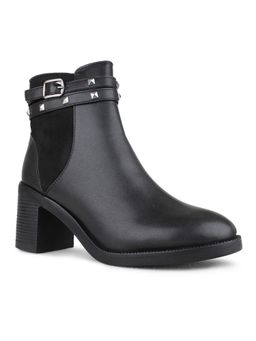 Inc.5 - Womens Black Solid Round Toe Casual Boots