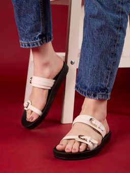 Inc.5 - Womens White Casual Solid Open Toe Toe Sandals