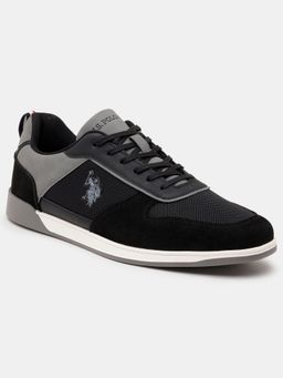 U.S. POLO ASSN. - Black Ignacio Stylish Smart Sneakers For Man
