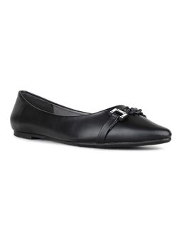 Inc.5 - Womens Black Casual Solid Pointed Toe Ballerinas