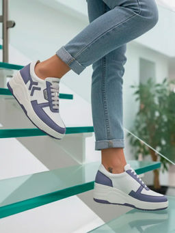 coreve - Ventra Blue Granite Ladies Leather Sneakers