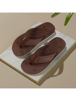 Red Tape - Mens Eva Comfort Flipflop Brown
