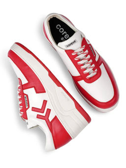 coreve - Red Zivana Winterberry Girl Leather Sneakers