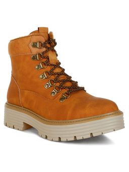 London Rag - Womens Flyknit Casual Boots Tan