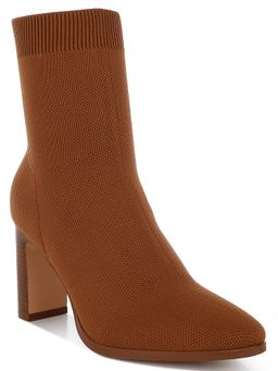 London Rag - Womens Flyknit Ankle Boots Casual Boots Brown