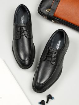 Teakwood - Mens Black Formal Lace-Up Derbies