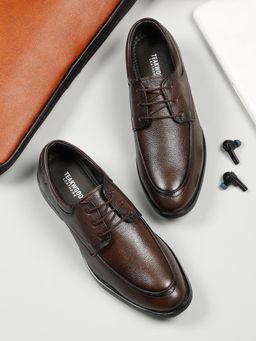Teakwood - Mens Brown Formal Lace-Up Derbies