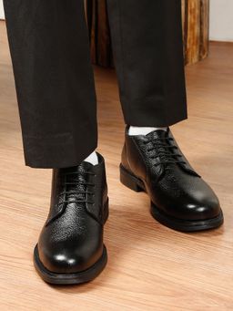 Teakwood - Mens Black Formal Lace-Up Derbies