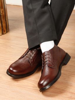Teakwood - Mens Brown Formal Lace-Up Derbies