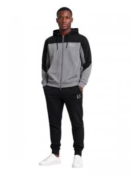 EA7 Emporio Armani - Black Cotton Regular Tracksuit