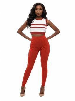 BALMAIN - Red Knitted Textured Activewear Trackpant