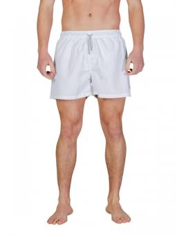 EA7 Emporio Armani - White Regular Swim Shorts