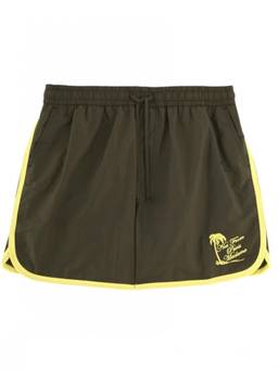 Drole De Monsieur - Green Embroidered Swim Shorts