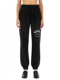 Moschino - Black Wool Logo Activewear Joggers