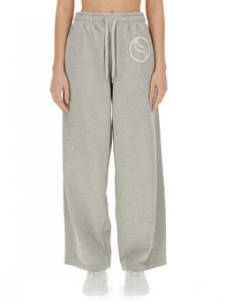 Stella McCartney - Grey Cotton Logo Activewear Joggers