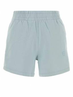 ANINE BING - Blue Cotton Solid Activewear Shorts
