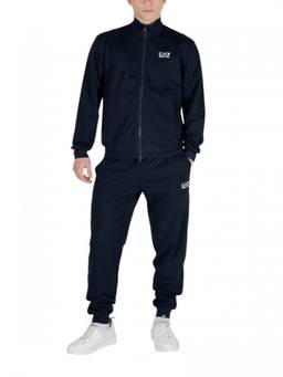 EA7 Emporio Armani - Dark Blue Cotton Solid Tracksuit